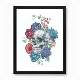 Floral Skull Art Print