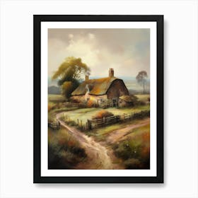 Printable Wall Art, Vintage Landscape, Farmhouse Wall Decorations, Vintage Landscape Oil Painting.4 1 Art Print