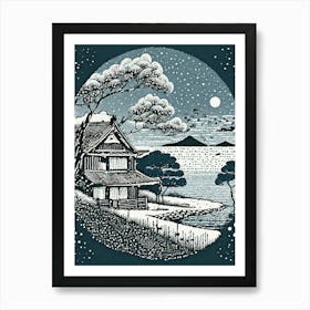 House On The Lake Art Print