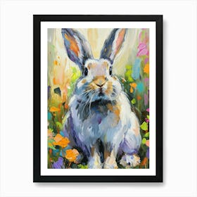 Jersey Wooly Rabbit Painting 1 Art Print