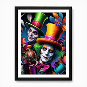 Colorful Madhatter #1 Art Print