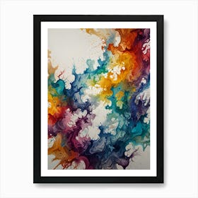 Colorful Splash 2 Art Print