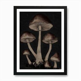 Mushroom Painting Art Print