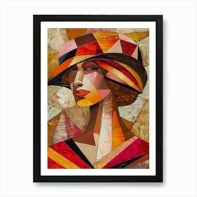 Woman In A Hat 1 Art Print