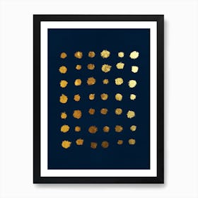 Golden Dots Art Print
