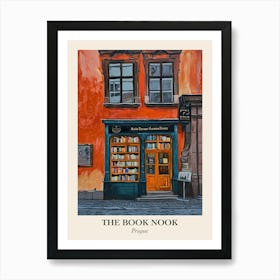 Prague Book Nook Bookshop 4 Poster Art Print