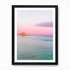Falesia Beach, Algarve, Portugal Pink Photography 1 Art Print