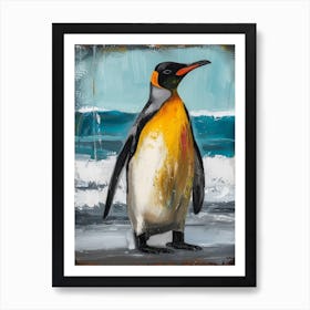 King Penguin Cooper Bay Colour Block Painting 2 Art Print