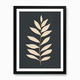 Minimal Art Plant2 Art Print