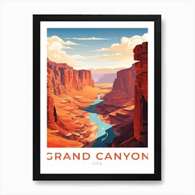 Usa Grand Canyon Travel Art Print