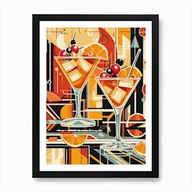 Art Deco Cocktail Art Print