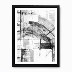 Bw- curves II Art Print