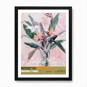 A World Of Flowers, Van Gogh Exhibition Bird Of Paradise 4 Art Print