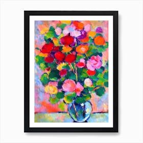 Lotus  Matisse Style Flower Art Print