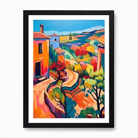 Agrigento Italy 1 Fauvist Painting Art Print