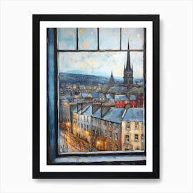 Winter Cityscape Edinburgh Scotland 1 Art Print