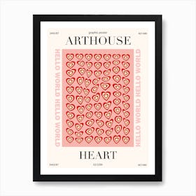 Heart love Art Print