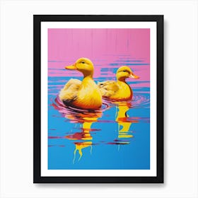 Duckling Colour Pop 3 Art Print