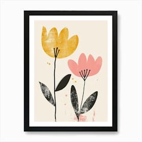 Two Flowers 5 Art Print