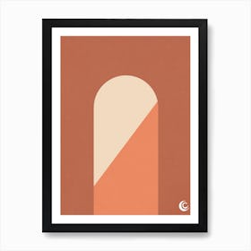 Orange (Portal) Art Print