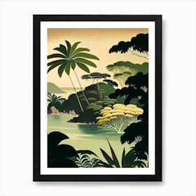 Mamanuca Islands Fiji Rousseau Inspired Tropical Destination Art Print