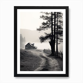 Great Smoky, Black And White Analogue Photograph 2 Art Print