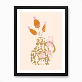 Cut Out Leaves Illustrations Art Print