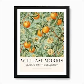 William Morris, Inspired Orange Blossom 1 Art Print