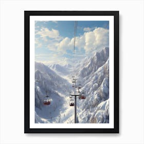 Aerial Adventure Ski Resort Lift Affiche