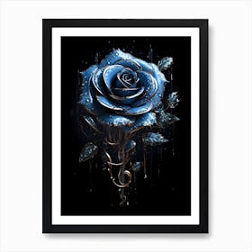 Blue Rose 2 Art Print