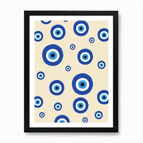 Evil Eye Pattern 1 Art Print