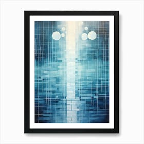 Water Geometric Abstract 3 Art Print