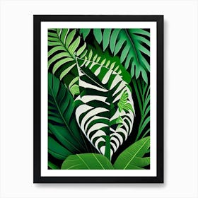 Tongue Fern Vibrant Art Print