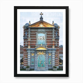 Building With A Pool Art Print