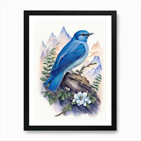 Mountain Bluebird 2 Art Print