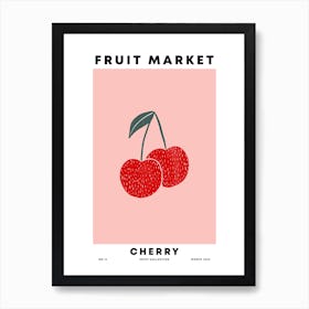 Cherry Fruit Market Art Print