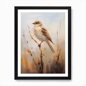 Bird Painting Sparrow 3 Art Print