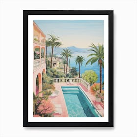 Amalfi Mansion With A Pool 3 Art Print