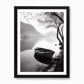 Kotor, Montenegro, Black And White Old Photo 2 Art Print