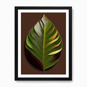 Cacao Leaf Vibrant Inspired Art Print