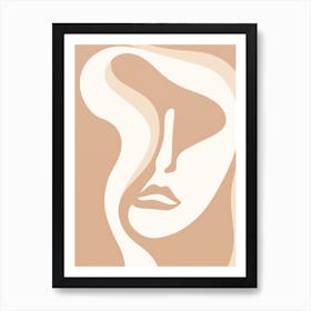 Face Of A Woman 12 Art Print