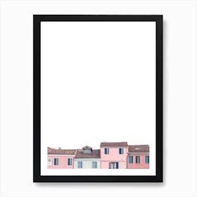 Colourful Houses Art Print