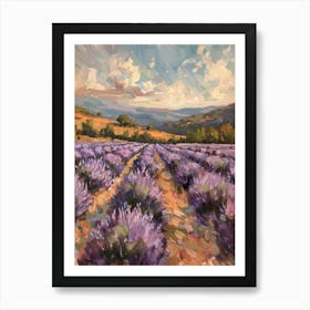 Lavender Field 15 Art Print