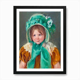 Sara in a Green Bonnet (ca. 1901), Mary Cassatt Art Print