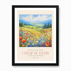 Champ De Fleurs, Floral Art Exhibition 27 Art Print