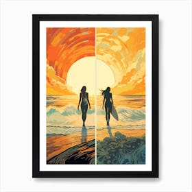 Surfer Chic 3 Art Print