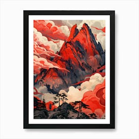 Red Mountain Art Print