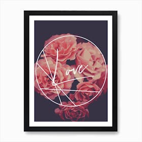 Floral Love Abstract Art Print