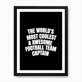 Football Captain Art Print