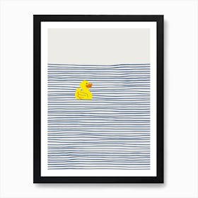 Yellow Rubber Duck Art Print